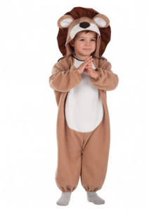 Costume carnevale Leoncino Baby con cappuccio anni 1- 2 anni