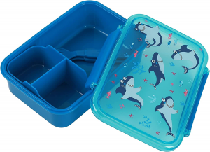 LUNCH BOX ANIMALS CON DIVISORIO, FORCHETTA E CUCCHIAIO ✓ PORTA MERE