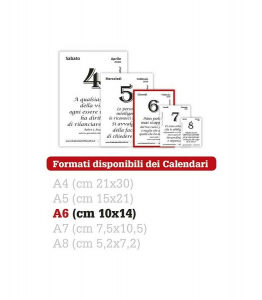 Calendario Filosofico 2023 A6 Piccolo 10X14 Con Supporto In Legno