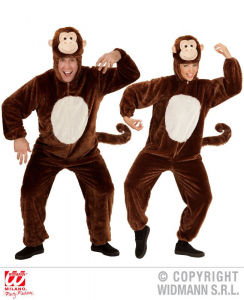 Costume Carnevale Scimmia In Peluche M  5 - 7 anni