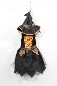 Kleid Karneval Babymädchen Hexe + Hut 1 / 2 Jahre