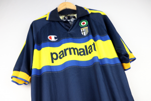 1999-00 Parma Maglia Away Champion Parmalat XL (Top)