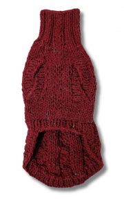  MAGLIONCINO color vinaccia invernale collo alto in lana taglia 25