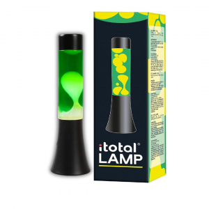 LAMPADA I-TOTAL LAVA LAMP 30CM
CON BASE NERA E LIQUIDO VERDE/BIANCO