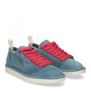 Panchic P01M011 Lace-up shoe suede basic blue red