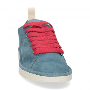 Panchic P01M011 Lace-up shoe suede basic blue red-3