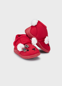 Pantofole neonato rosso