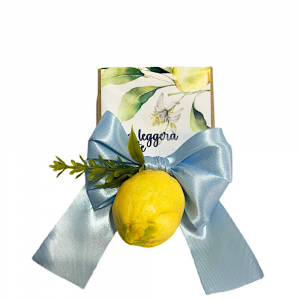 Sapone vegetale con decorazione limone 5.5x8.5 cm - Beccalli For Life