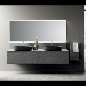 Double sink cabinet with drawers Module 02 Archeda