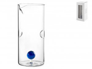 Caraffa borosilicato con sfera blu 1,4 lt