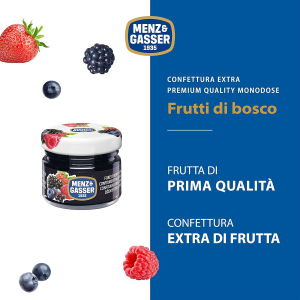 Confettura Extra di Frutti di Bosco Monodose Menz & Gasser 48 vasetti per 28 gr