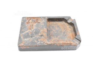 Posacenere Antico In Metallo Pesante Zml 14x10 Cm