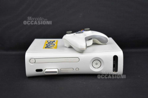 Console Xbox 360 Bianca Con Cavi E 1 Joystick E Memoria Esterna 256MB