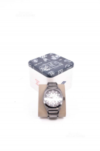 Watch Man Fossil Me3206 Automatic Gray With Box