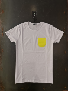 T-shirt v2 taschino fluo giallo