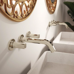 Appia Treemme wall-mounted washbasin with 2 handles