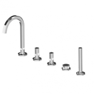 Treemme Appia bathtub mixer with hand shower