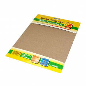 Fogli carta abrasiva assortiti 5 pezzi 230 x 280 mm