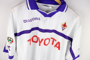 2000-01 Fiorentina Maglia #7 Di Livio Match Worn vs Atalanta XL