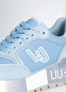 Liu Jo Sneakers platform in suede e mesh