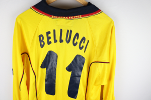 2001-02 Bologna Terza Maglia #11 Bellucci Macron Match Worn XL