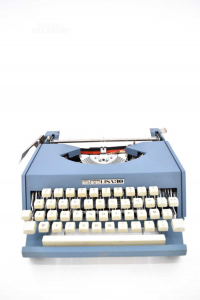 Máquina De Escribir Antares Lisa 30 Azul Con Estuche