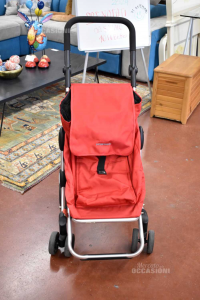 Foppapedretti Trolley Go Up Portaspesa With Tasca Thermic Service 20 Kg Red