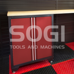 Arredamento officina sistema garage SOGI GRG-COMP disponibile in grigio o  rosso