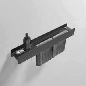 Shelf with towel rack L.54 cm LMcombi antoniolupi