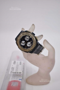 Watch Man Swatch Battery Op.ed With Rubber Strap