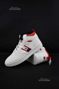 Shoes Man Coveri White Details Red Size 45 New