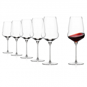 Set da 6 calici in vetro cristallino da vino rosso Cocoon 609 ml