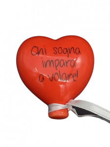 Wald magnete palloncino cuore rosso