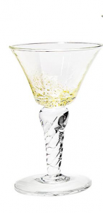 Eis Gläser Goldstaub Transparent (6 Stück)