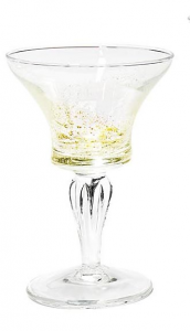 Ice Cream Sundae Glass Cup gold dust Transparent(6pcs)