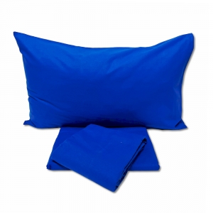 Completo lenzuola Basic blu singolo