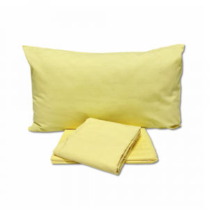 Completo lenzuola Basic giallo singolo