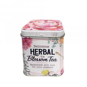 Barattolo colorato Herbal Blossom Tea in latta 7.5x9.5 cm - Nostalgic Art
