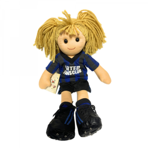 Bambola calciatrice dell' Inter in stoffa imbottita alta 42 cm - My Doll