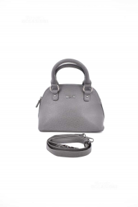 Eco-leather Handbag Liu Jo Grey With 2 Handles And Shoulder Strap + Dustbag 20x30x14 Cm