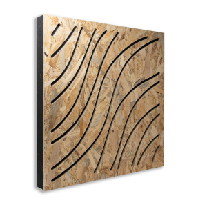 STOCK - Pannello Fonoassorbente Decorativo Wave Wood in Legno OSB