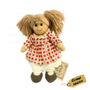 Bambola Carol My Doll in stoffa imbottita alta 25 cm - Come nuovo