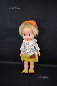 Bambola Vintage Fiba Da Collezione 36 Cm