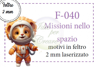 F-040 MISSIONE NELLO SPAZIO MOTIVI IN FELTRO PER PM-056 F040 F 040