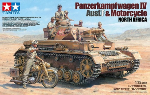 1/35 German Panzer IV Ausf.F & Motorcycle Set North Africa