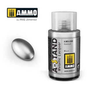 AMMO of MIG: A-STAND Aluminium - 30ml colore a smalto per aerografo