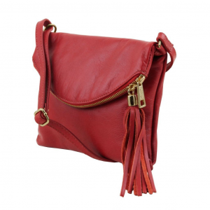 Tuscany Leather TL141153 TL Young Bag - Borsa a tracolla con nappa Rosso