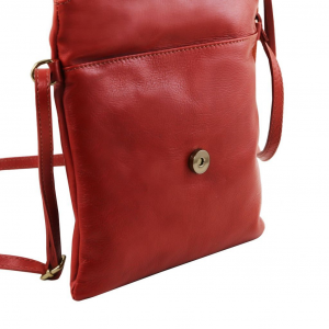 Tuscany Leather TL141153 TL Young Bag - Borsa a tracolla con nappa Rosso