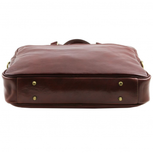Tuscany Leather TL141241 0 Urbino - Notebook-Aktentasche aus Leder mit Vorderfach