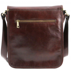 Tuscany Leather TL141255 0 TL Messenger - Two compartments leather shoulder bag